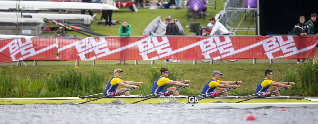 Beginner Men's Quad Winning Gold at BUCS 2021