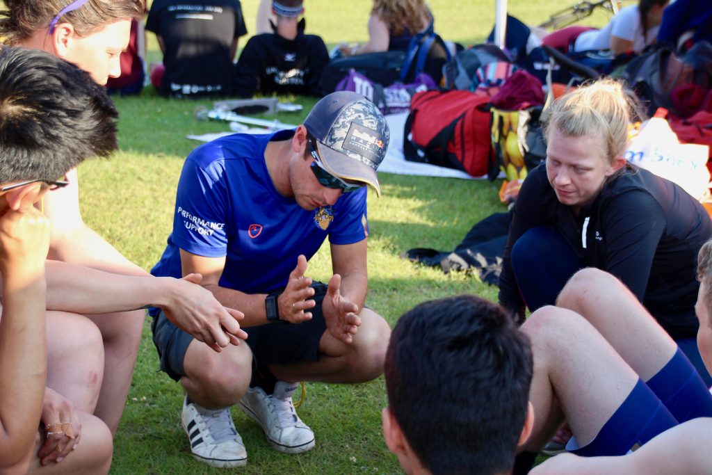 MB8+ pre-race brief BUCS Regatta 2018