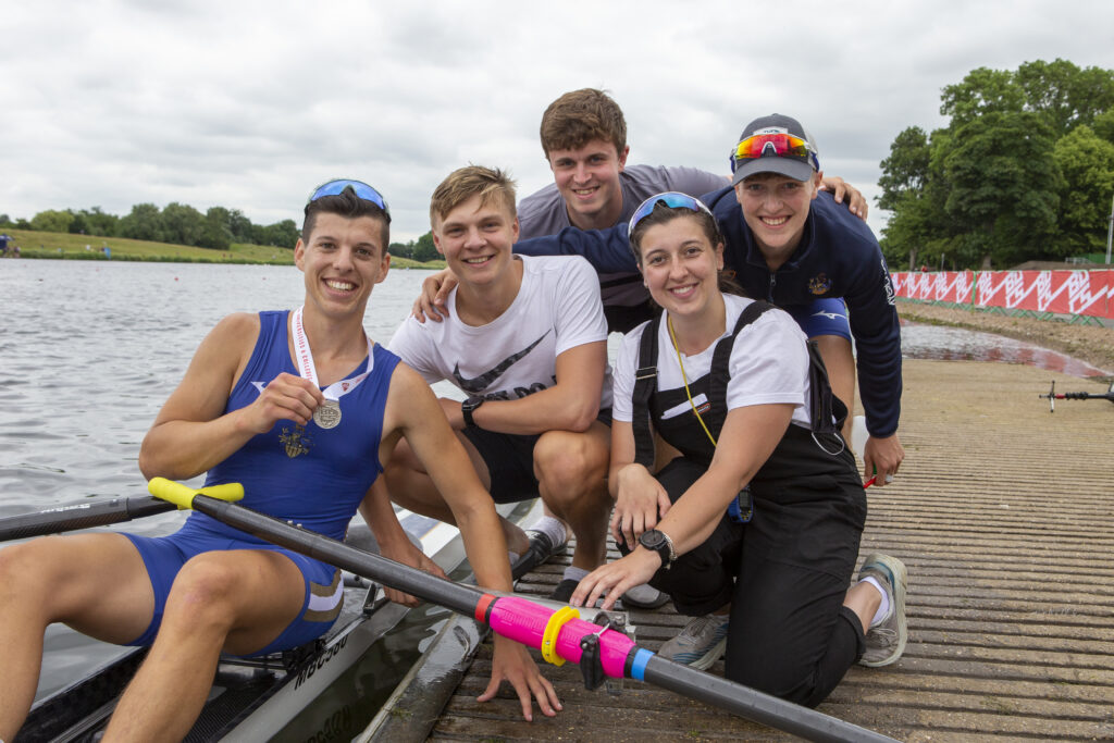 Manuel Bradicic Celebrating Silver with Ellie and the Beginner Quad