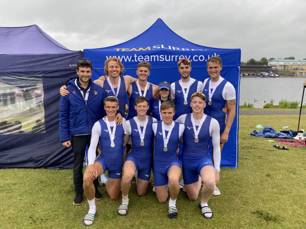 Senior Men's Eight Winning Silver at BUCS 2021