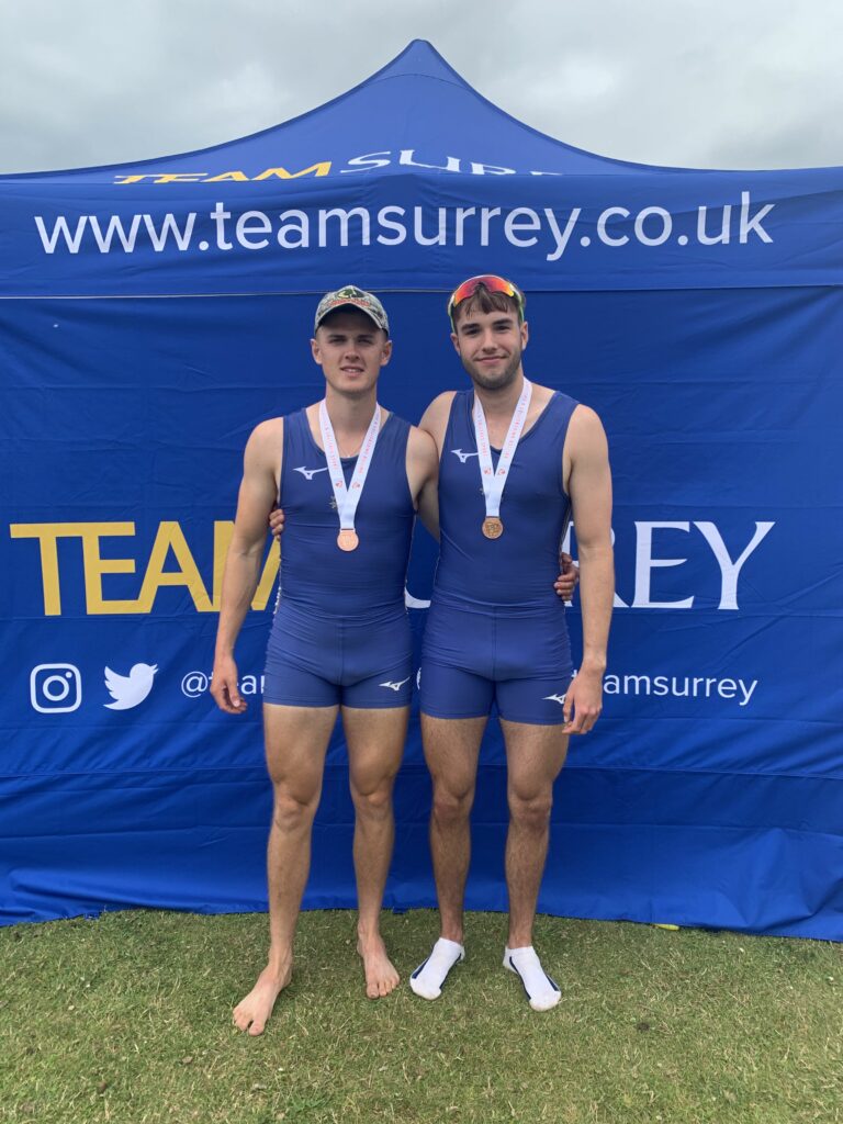 Senior Men's Pair Winning Bronze at BUCS 2021