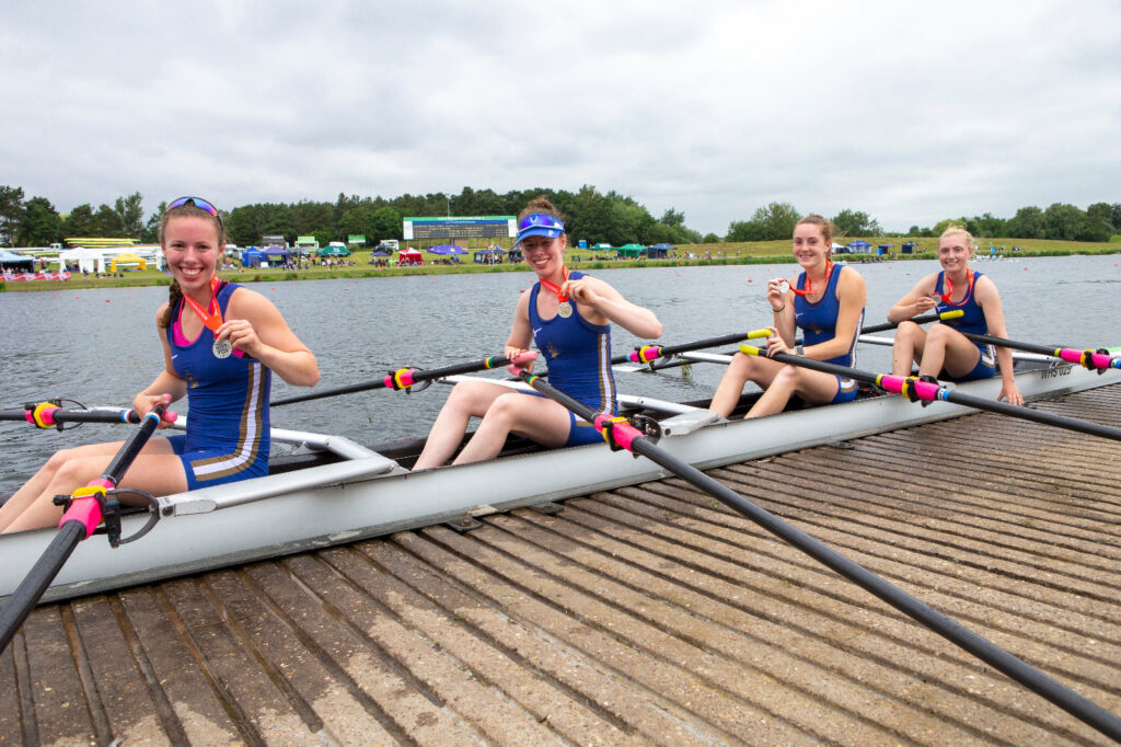 Champ Women's Quad Winning Silver at BUCS