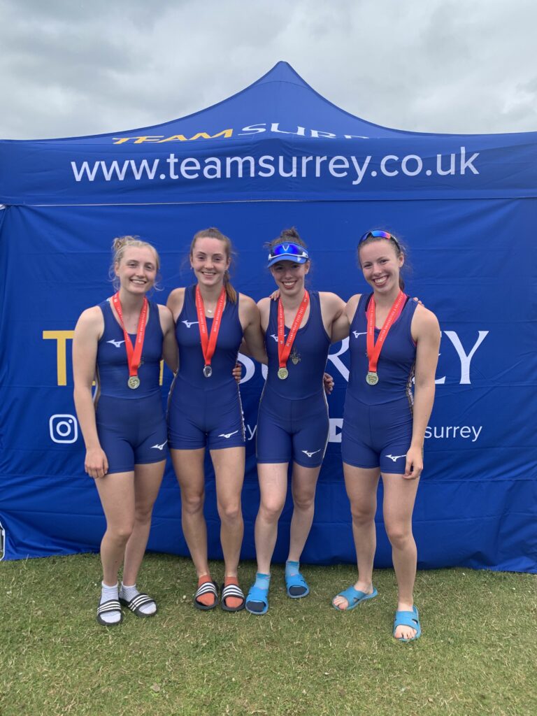 Champ Women's Quad Winning Silver at BUCS