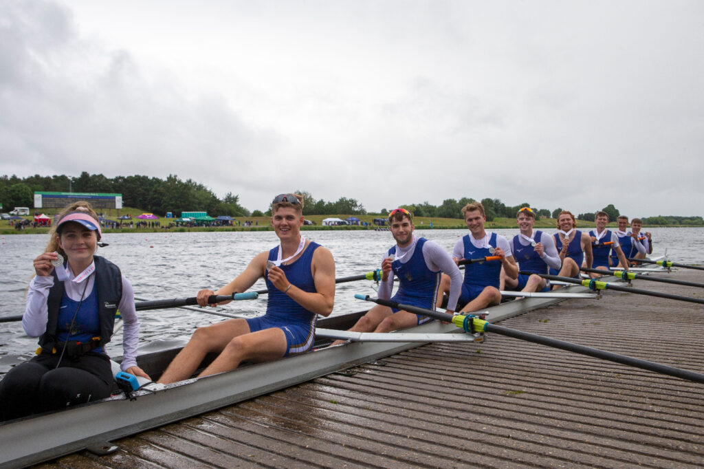 Senior Men's Eight Winning Silver at BUCS